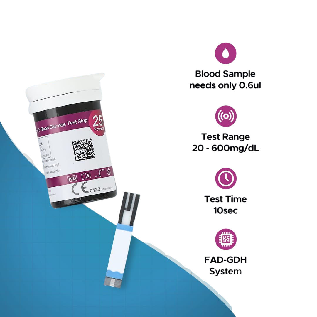 RGB Safe-Accu 2 Glucometer Strip - Pack of 50 Pieces