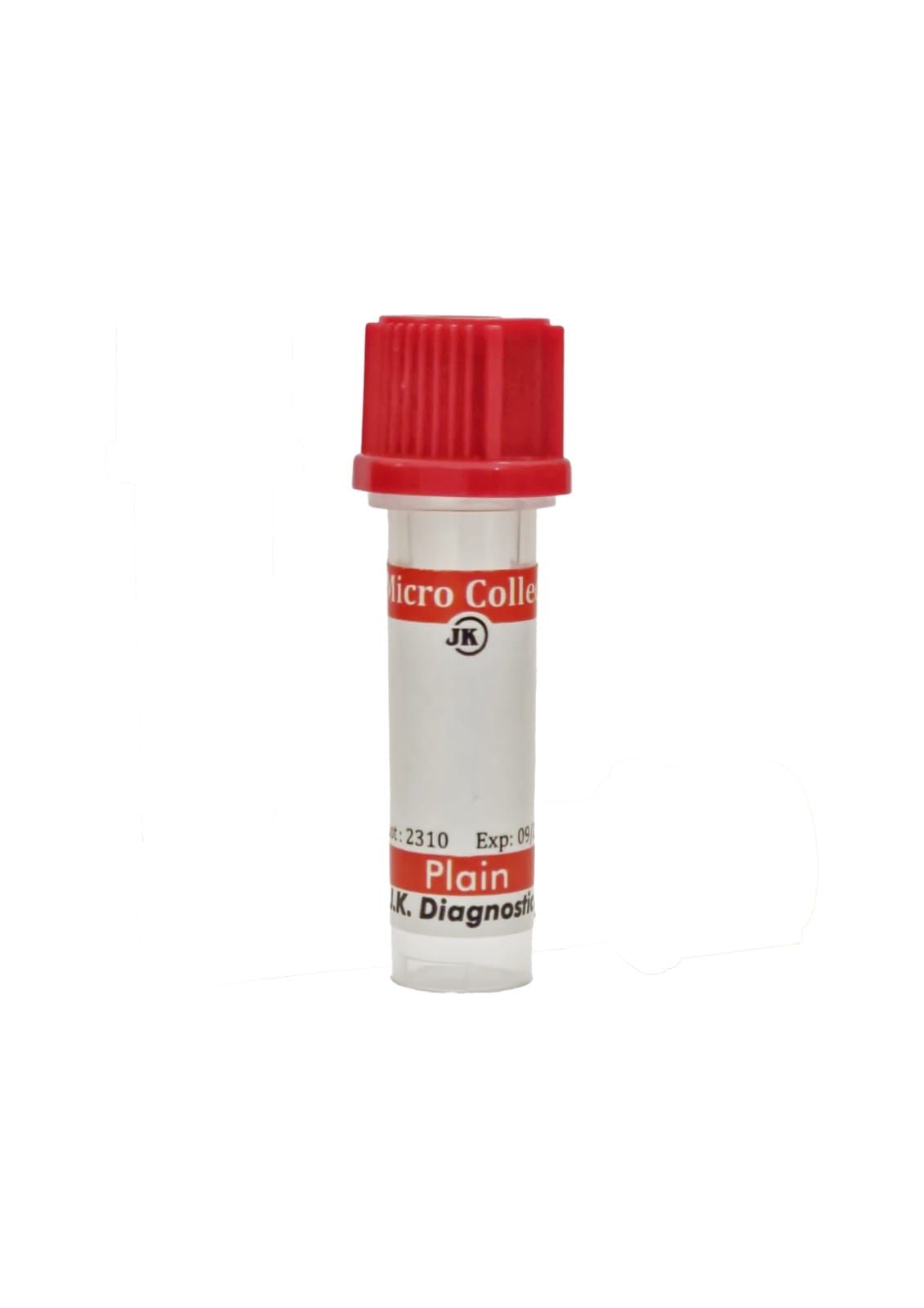J.K. Diagnostics Paediatric Plain 0.5ml Blood Collection Tube - Clot Activator Pack of 100 Tubes