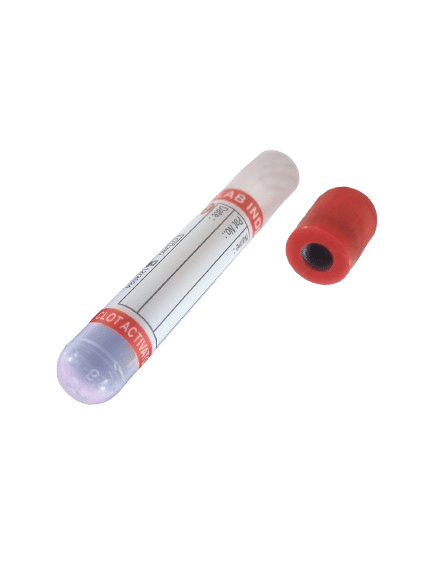 5 x  Lab India Clot Activator Non Vaccum Blood Collection Tube - 2ml Pack of 100 Tubes