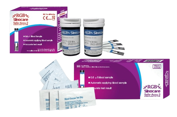 RGB Safe-Accu 2 Glucometer Strip - Pack of 50 Pieces